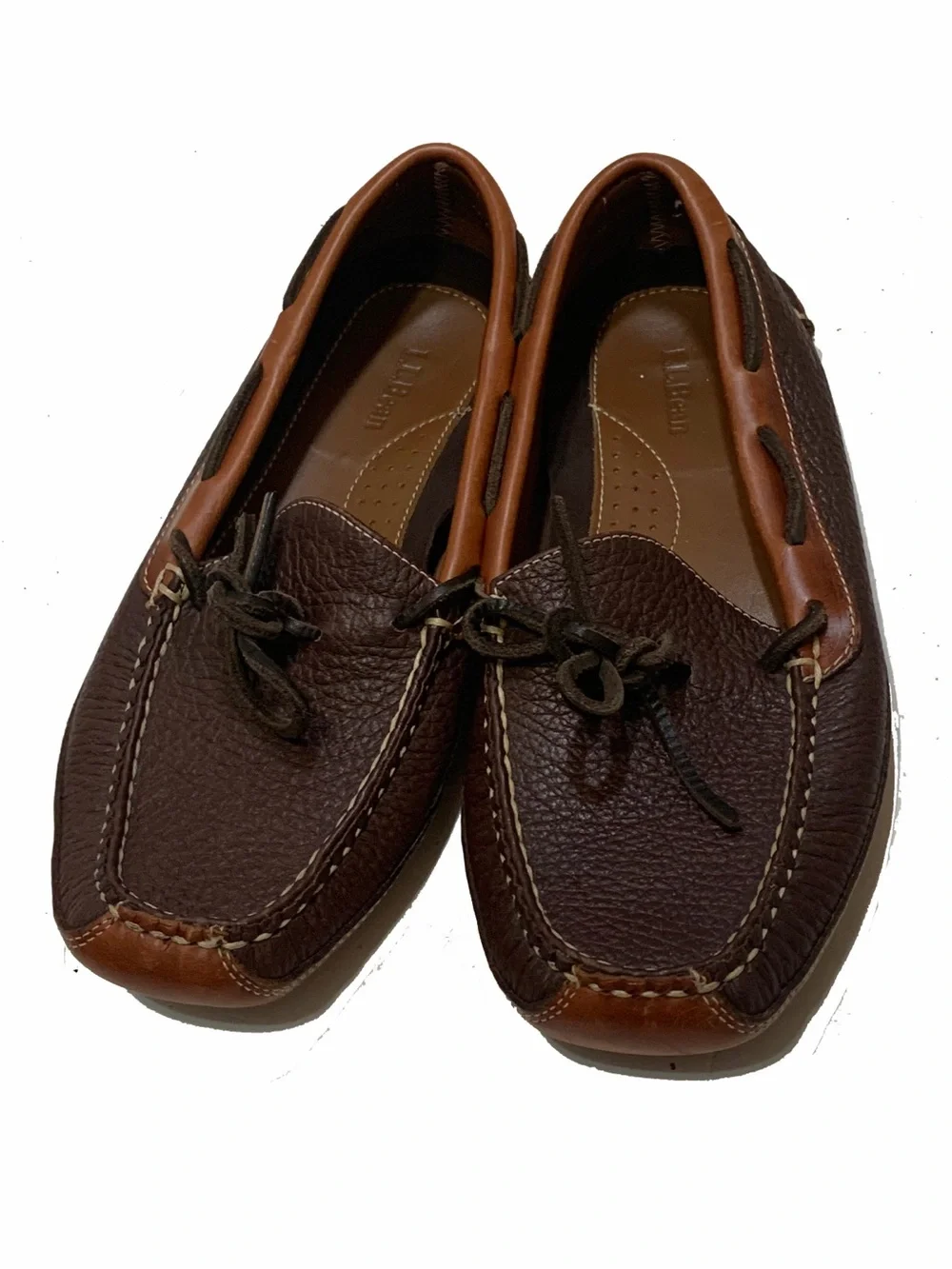 8 / L.L. Bean Men's Bison Double-Sole Slippers, Leather